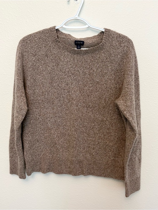 J. Crew Other - J. Crew Mens Crewneck Sweater Knit Pullover Lambswool Blend Brown Size L